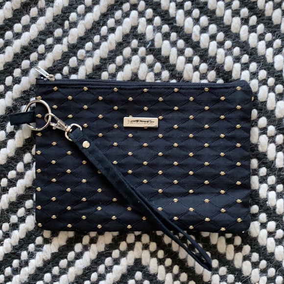 Joy Handbags - Black & Gold Clutch Wristlet - Picture 1 of 4